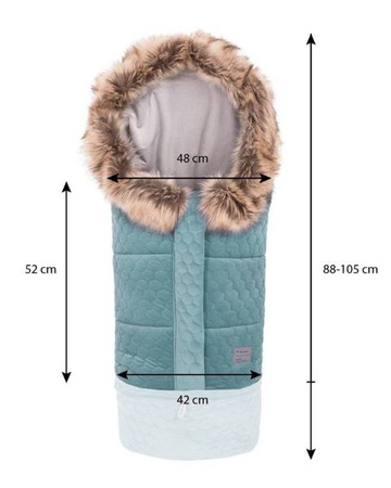 X-Lander X-Cuddle Velvet Śpiworek Do Wózka Petrol