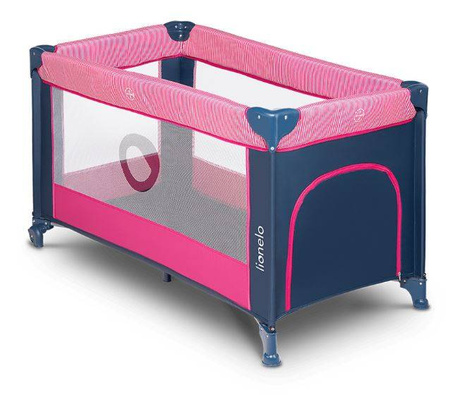 Lionelo Stefi Łóżeczko Turystyczne Pink Rose