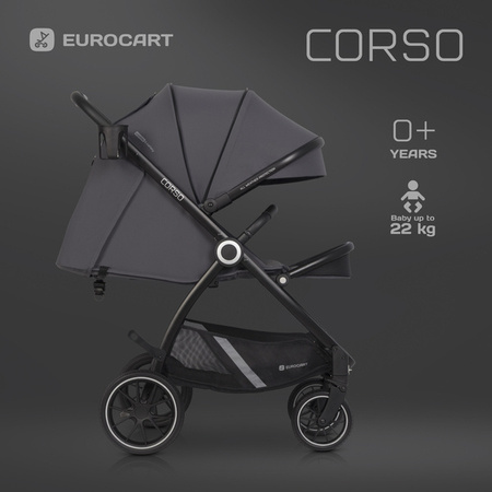 Euro-Cart Corso Wózek Spacerowy Iron 2023