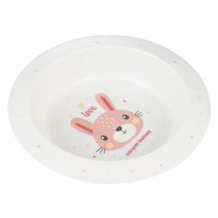 Canpol Babies Cute Animals Miska 270ml 4/412_pin Różowa Królik