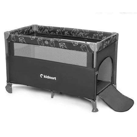 Kidnort Näste Łóżeczko Turystyczne Ciemny Szary