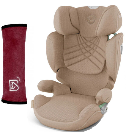 Cybex Solution T I-Fix Fotelik Samochodowy 15-50kg Plus Cozy Beige + Babysafe Nakładka Na Pas