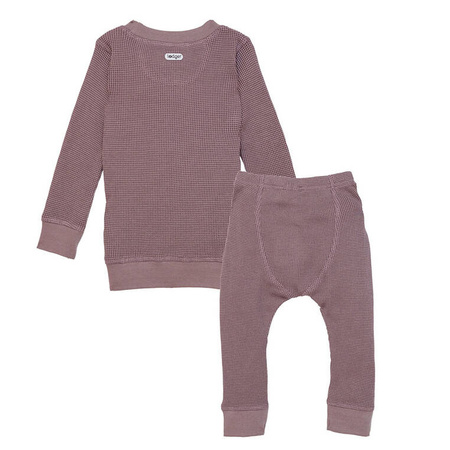 Lodger dwuczęściowa piżamka bawełniana wrzosowa Ciumbelle Rose r. 92