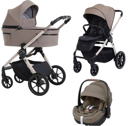 Espiro Yoga 2025 Wózek Głęboko-Spacerowy + Maxi-Cosi Pebble 360 Pro2 Fotelik Samochodowy