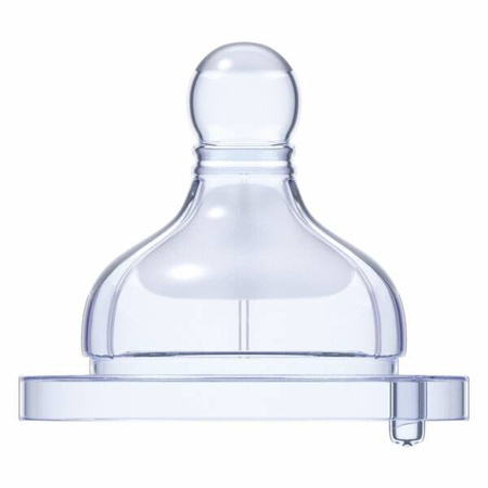 SMOCZEK NA BUTELKĘ SILIKONOWY 2 SZT, TRÓJPRZEPŁYWOWY 2+