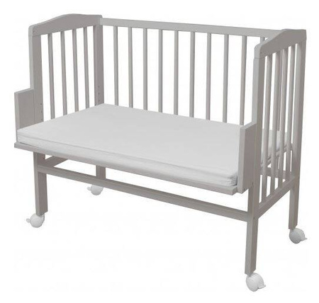 Waldin Łóżeczko Dostawne 2w1 z Wyposażeniem L8 Grey / Las
