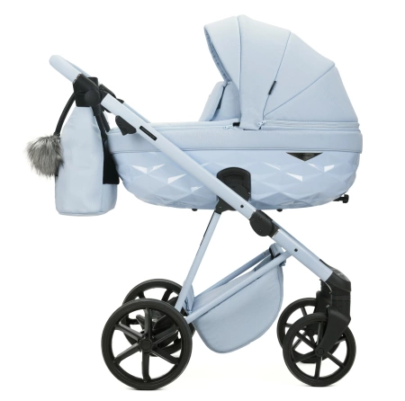 Adamex QUANTUM NATURA Wózek Głęboko-Spacerowy QN-1 Sky