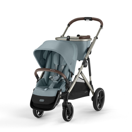 Cybex Gazelle S Wózek Spacerowy Bliźniaczy Rama Taupe Sky Blue