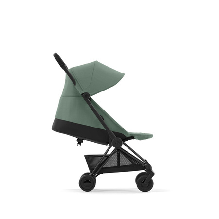 Cybex Coya Wózek Spacerowy Rama Matt Black Leaf Green