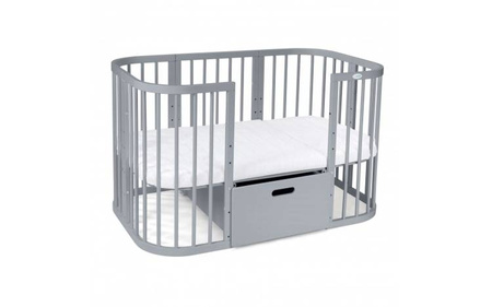 Waldin Szuflada do Łóżeczka 7w1 Szara