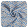 Xkko Ręcznik Bambusowy Otulacz 90x100cm Baby Blue Chevron