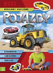 AKSJOMAT, Pojazdy Wrrr Minialbum z naklejkami (czerwone)