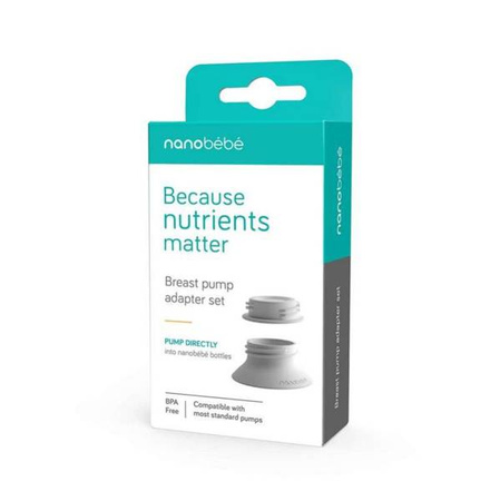 NanoBebe Zestaw Adapterów Do Laktatorów Dla Butelek 2szt.
