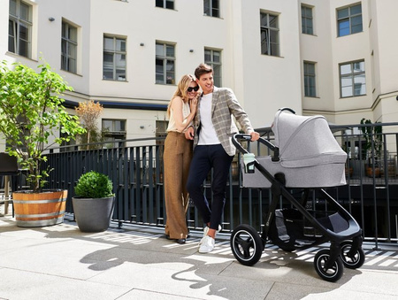 Kinderkraft Everyday Wózek Wielofunkcyjny 2w1 Dark Grey