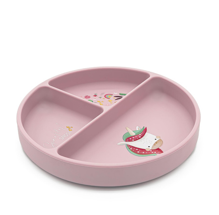 Sassi Talerz silikonowy z przyssawką Jednorożec