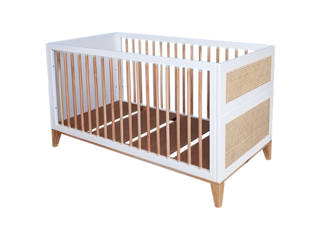 Theo Bebe Nami Wielofunkcyjne Łóżeczko Ratanowe 70x140cm Neige