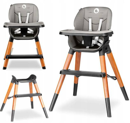 Lionelo Mona Krzesełko Do Karmienia Black Onyx