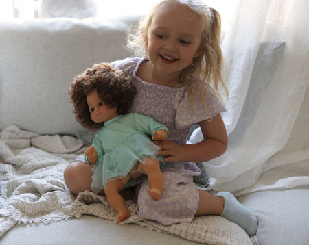 Skrallan Duża Lalka Interaktywna Lillan Brunetka