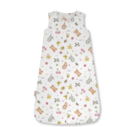 Waldin Śpiworek 0.5 TOG CandyCute Biały Rozmiar M