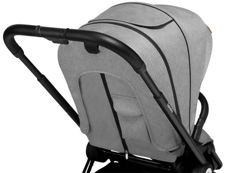 Lionelo Mika Wózek Głęboko-Spacerowy + Fotelik Samochodowy 0-13 kg 3w1 Grey Stone