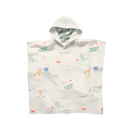 Miniland Muślinowe Poncho - Swim - 65x65cm