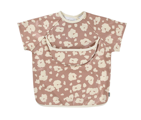 Beaba Śliniak 2w1 z odpinanym długim rękawem Savannah bloom