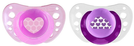 Chicco Physioforma Air Smoczek Uspokajający Silikonowy 6-16M+ 2Szt. Różowy