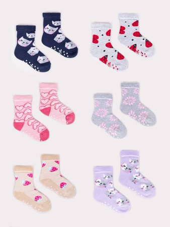 Yoclub! Skarpety Frotte z ABS Girl EUR 17-19