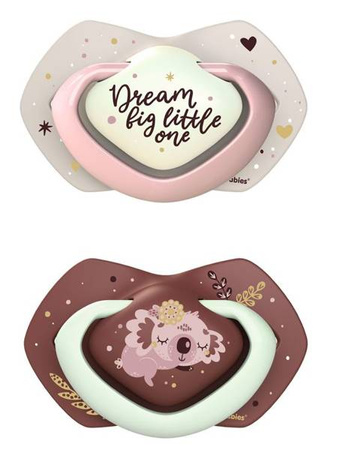 Canpol Babies Smoczek Silikonowy 6-18m Sleepy Koala 2 szt. 22/659_pin Pink