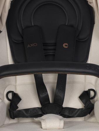 Cavoe Axo Shine Wózek Głęboko-Spacerowy 2w1 + Torba + Adaptery Champagne