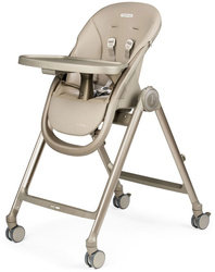 PegPerego Living Regulowane Krzesełko do Karmienia Dziecka z Funkcją Leżaczka | Space Sand