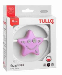 Tullo Grzechotka Gwiazdka Różowo-Szara 