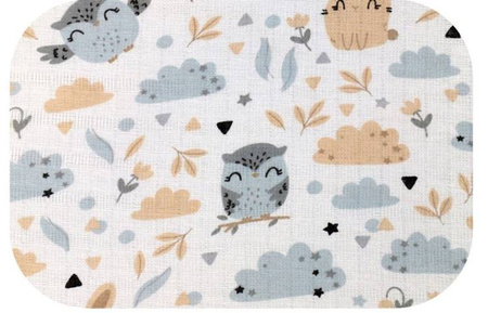 Pielucha Tetra Druk 70/80 Zwierzęta Pastelowe