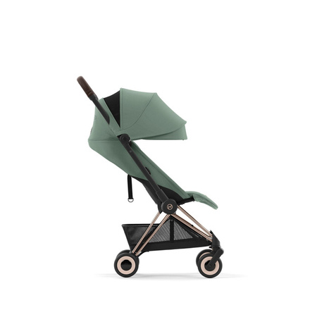 Cybex Coya Wózek Spacerowy Rama Rosegold Leaf Green