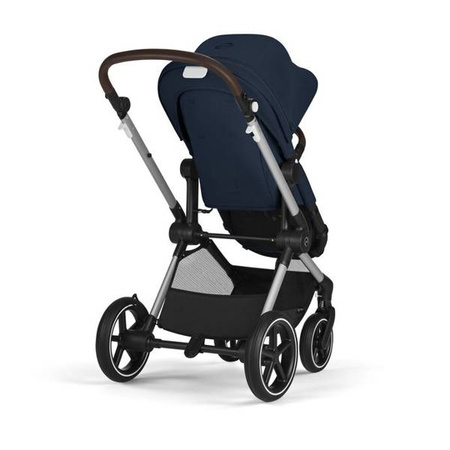 Cybex Eos Lux Wózek Głęboko-Spacerowy Rama Srebrna Ocean Blue