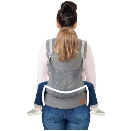 Kinderkraft Huggy Nosidełko Dla Dzieci Grey Stars