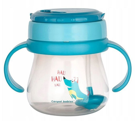 Canpol Kubek Ze Składaną Rurką Silikonową 250ml 56/517