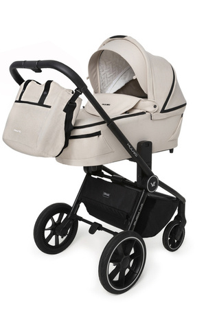 Muuvo Quick 4.0 Wózek Głęboko-Spacerowy Classic Black + Cybex Aton B2 i-Size Fotelik Samochodowy 0-13kg + Baza One Volcano Black