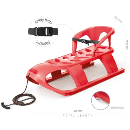 Prosperplast Bezzy Seat Sanki Dziecięce Koral