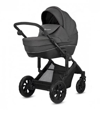 Kinderkraft Prime Lite Wózek Głeboko-spacerowy 3w1 Black Anthracite