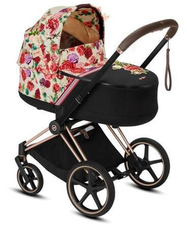 Cybex Priam 2.0 Lux Wózek Głęboki Rama Rose Gold Spring Blossom Light