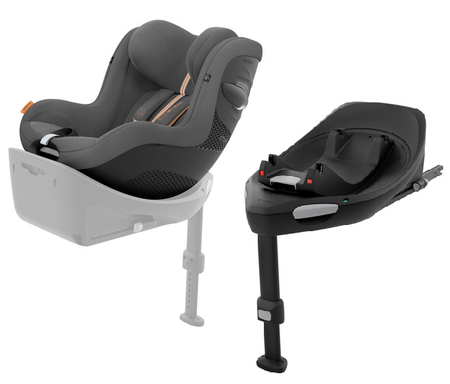 Cybex Sirona G I-Size Fotelik Samochodowy 0-20kg Plus Lava Grey + Cybex Baza G Black