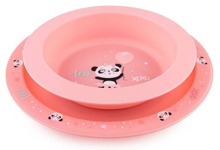 Canpol Babies Zestaw Naczyń Exotic Animals 56/523 Pink