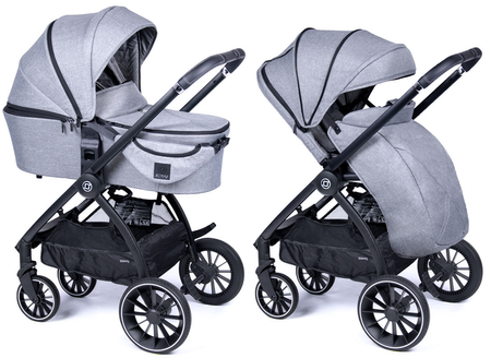 Zokky Nuvo Wózek Głęboko-Spacerowy Gray