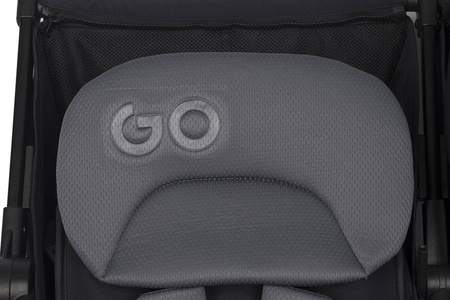 EasyGo Echo Wózek Spacerowy Bliźniaczy Ebony Black