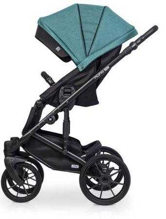 Riko Nuno Pro Wózek Głęboko-Spacerowy 2w1 z Miękką Gondolą Lagoon