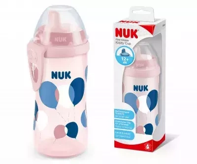 Nuk Kiddy Cup Kubek Niekapek 12m+ 300 ml Mix Wzorów
