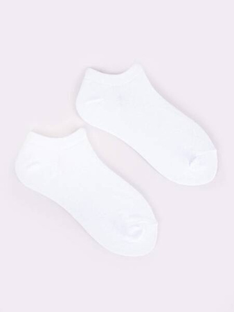 Yoclub! Skarpety Krótkie Białe EUR 26-28