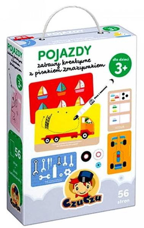 CzuCzu Pojazdy zabawy kreatywne z pisakiem zmazywakiem