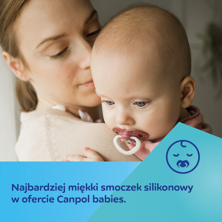 Canpol Babies Smoczek Silikonowy 0-6m Sleepy Koala 2 szt. 22/658_pin Pink